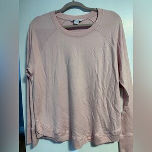 Athleta Light Pink Long Sleeve Tee